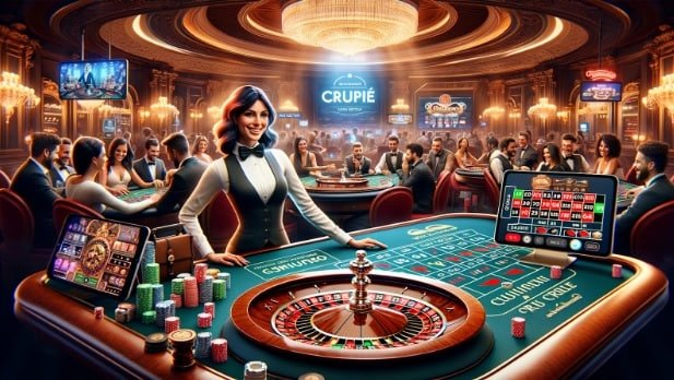 Dealer casino langsung yang interaktif dan profesional dalam suasana kasino elite